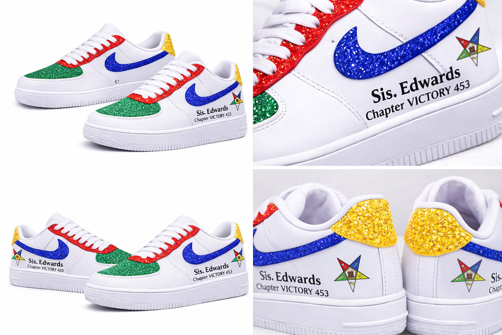 Shining Star!  Custom Rhinestone Nike AF1