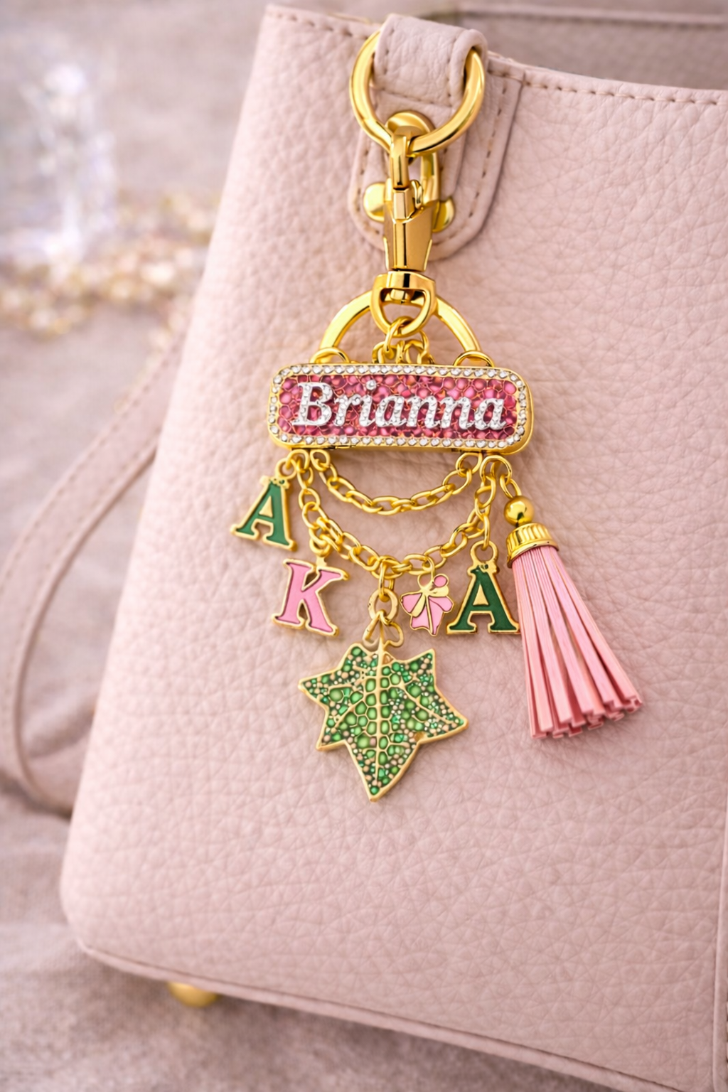Blush Ivy Name Charm