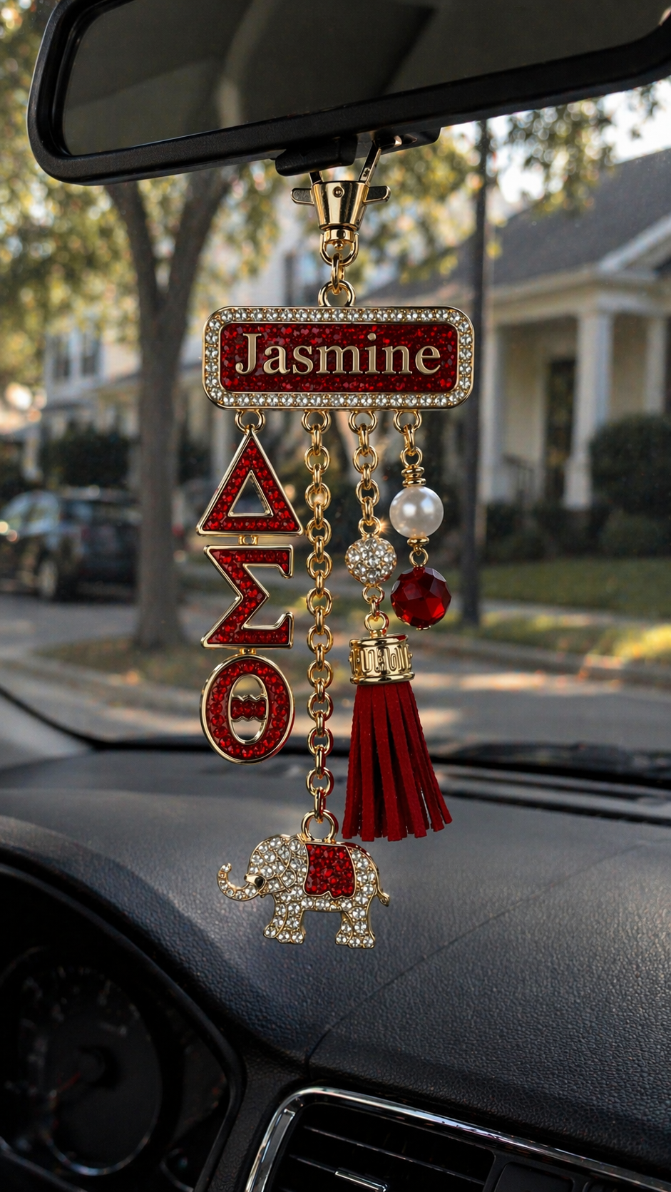 Crimson Elegance Car Charm™