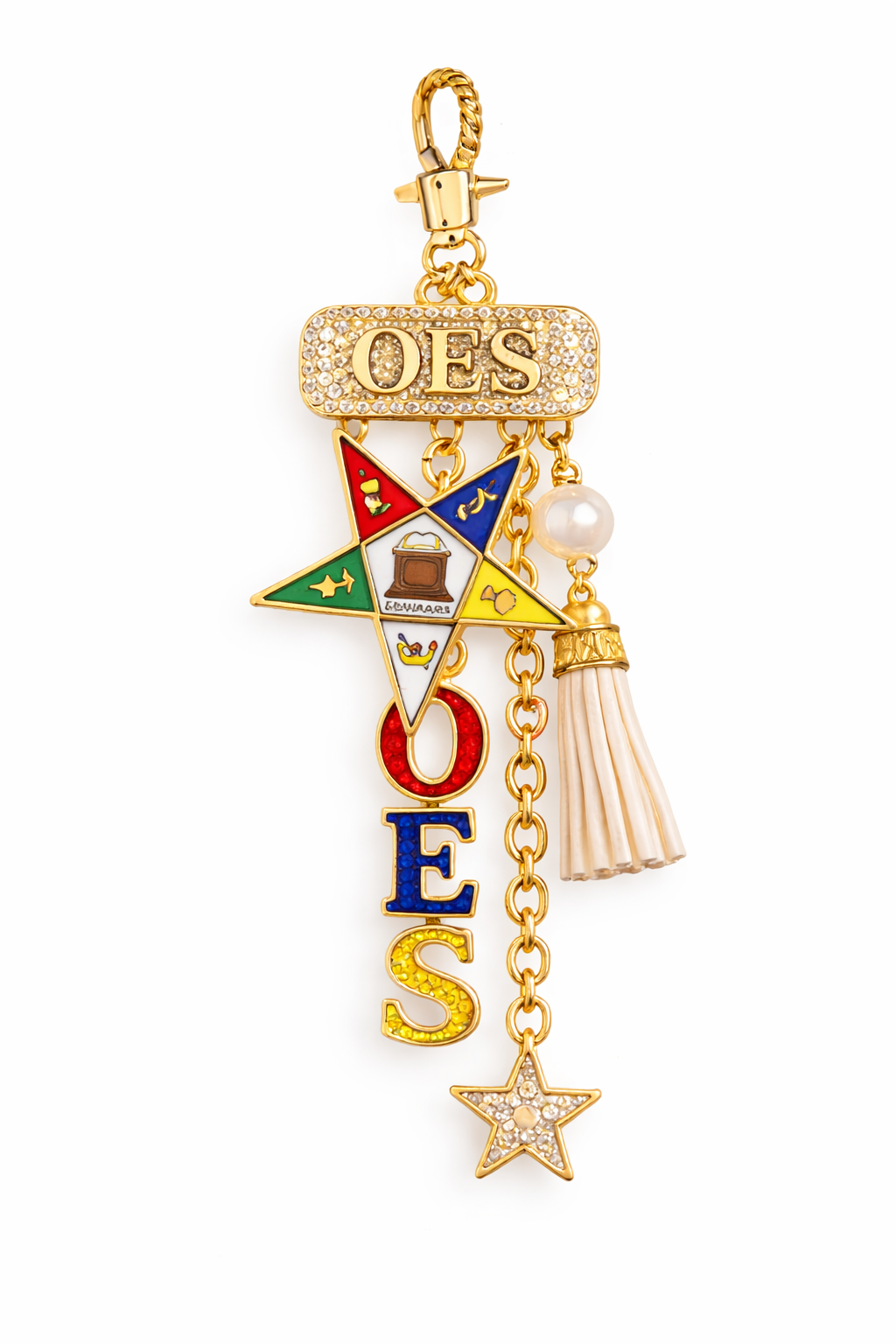 Prestige Star Custom Nameplate Bag Charm